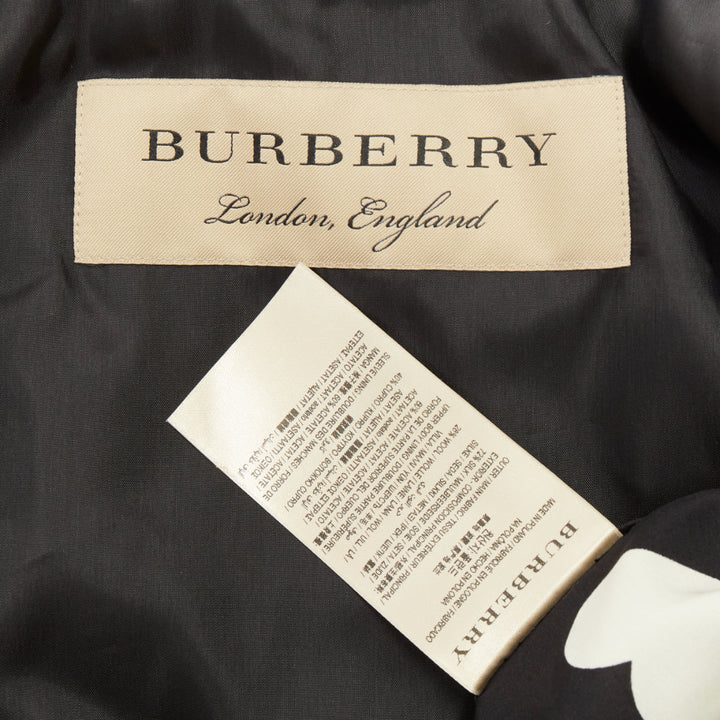 BURBERRY 2013 Runway Sandringham heart print double breasted trench jacket S