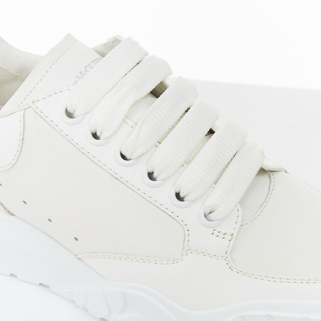 ALEXANDER MCQUEEN 2020 Court chunky low top white leather trainers EU38.5