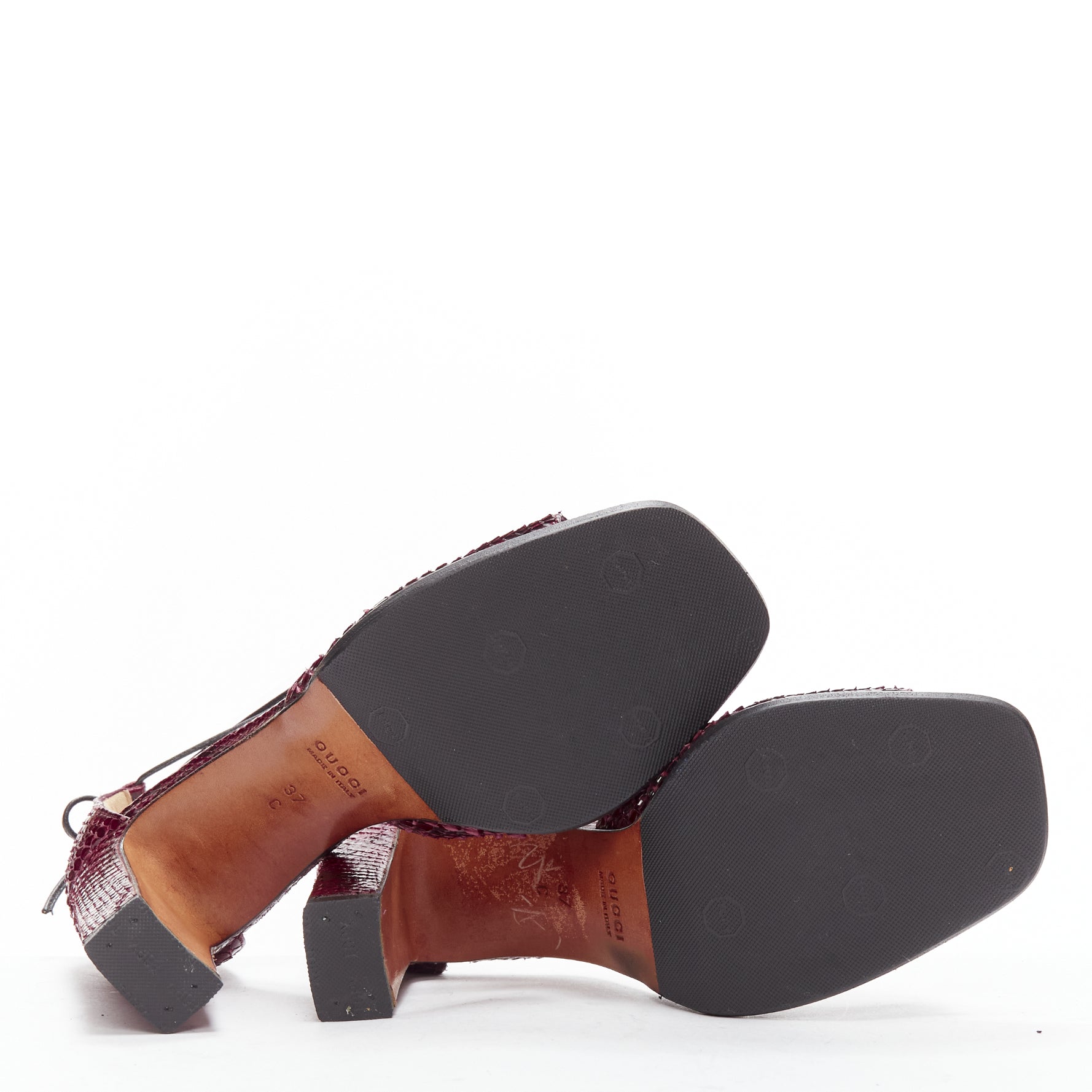 Gucci by Tom Ford - Burgundy Women Party/Cocktail Shoes | JHROP