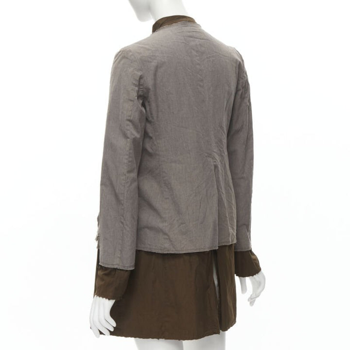 Runway COMME DES GARCONS Vintage 2002 grey brown twist braid jacket S