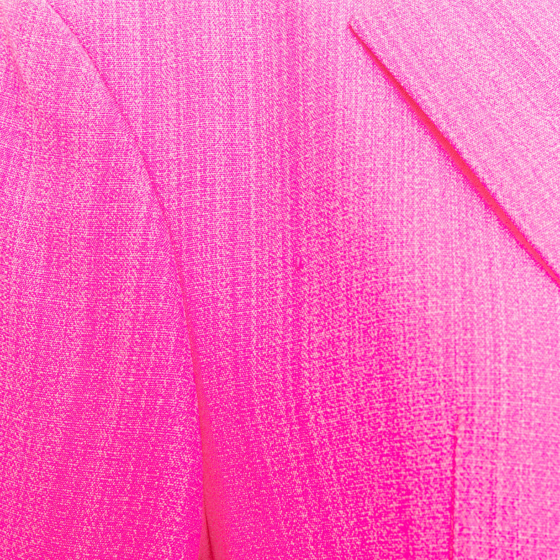 JACQUEMUS 2023 La Raphia  La Veste d'Homme Blazer neon pink long blazer FR36 S