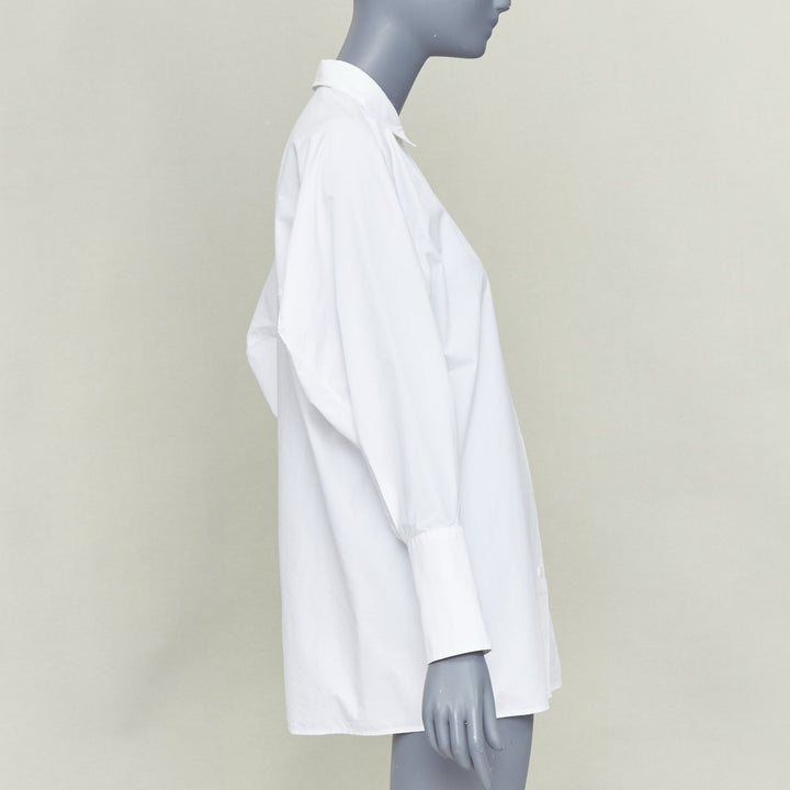 ACNE STUDIOS 2017 Bai Soft Pop white cotton 3D exaggerated sleeves shirt FR34 XS