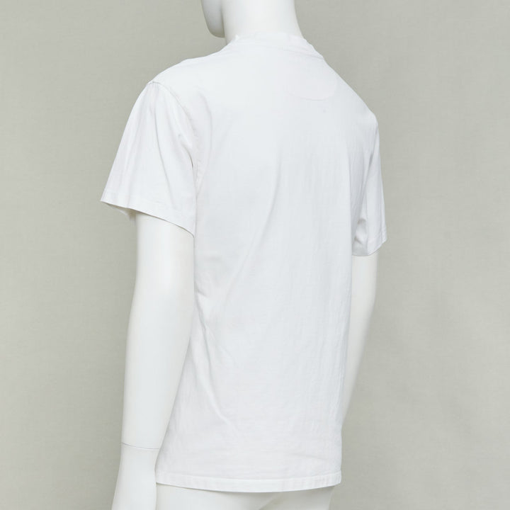 JIL SANDER Set of 3 white cotton black logo patch crew neck tshirt S