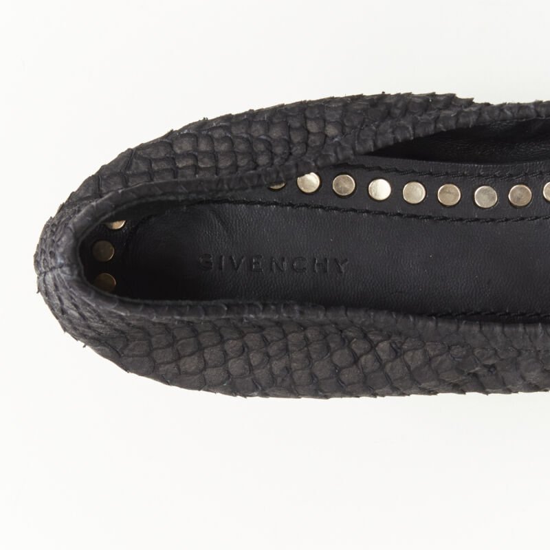 GIVENCHY Riccardo Tisci gold star spike stud toe cap scaled ballerina flats EU37