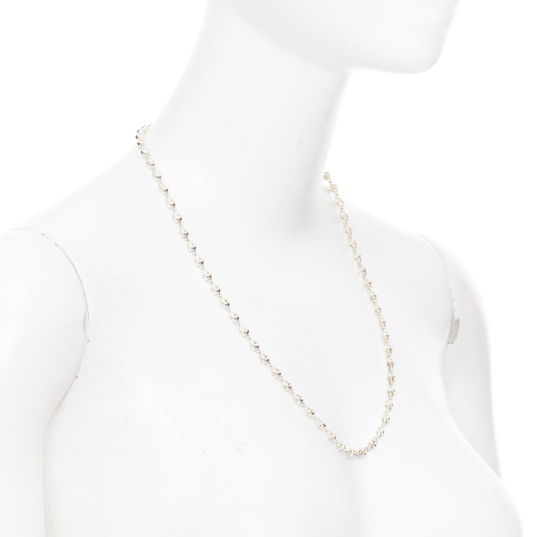 SHIPTON AND CO 925 Sterling Silver skull chain punk gothic necklace
