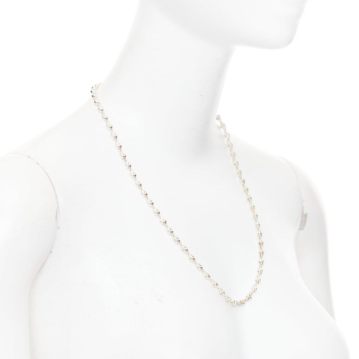 SHIPTON AND CO 925 Sterling Silver skull chain punk gothic necklace