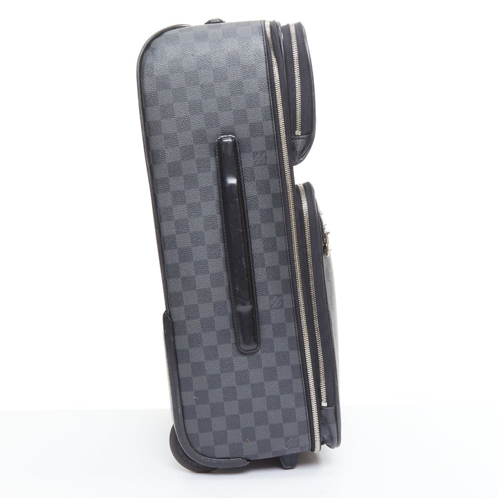 LOUIS VUITTON Damier Graphite Pegase Legere 55 black grey canvas luggage