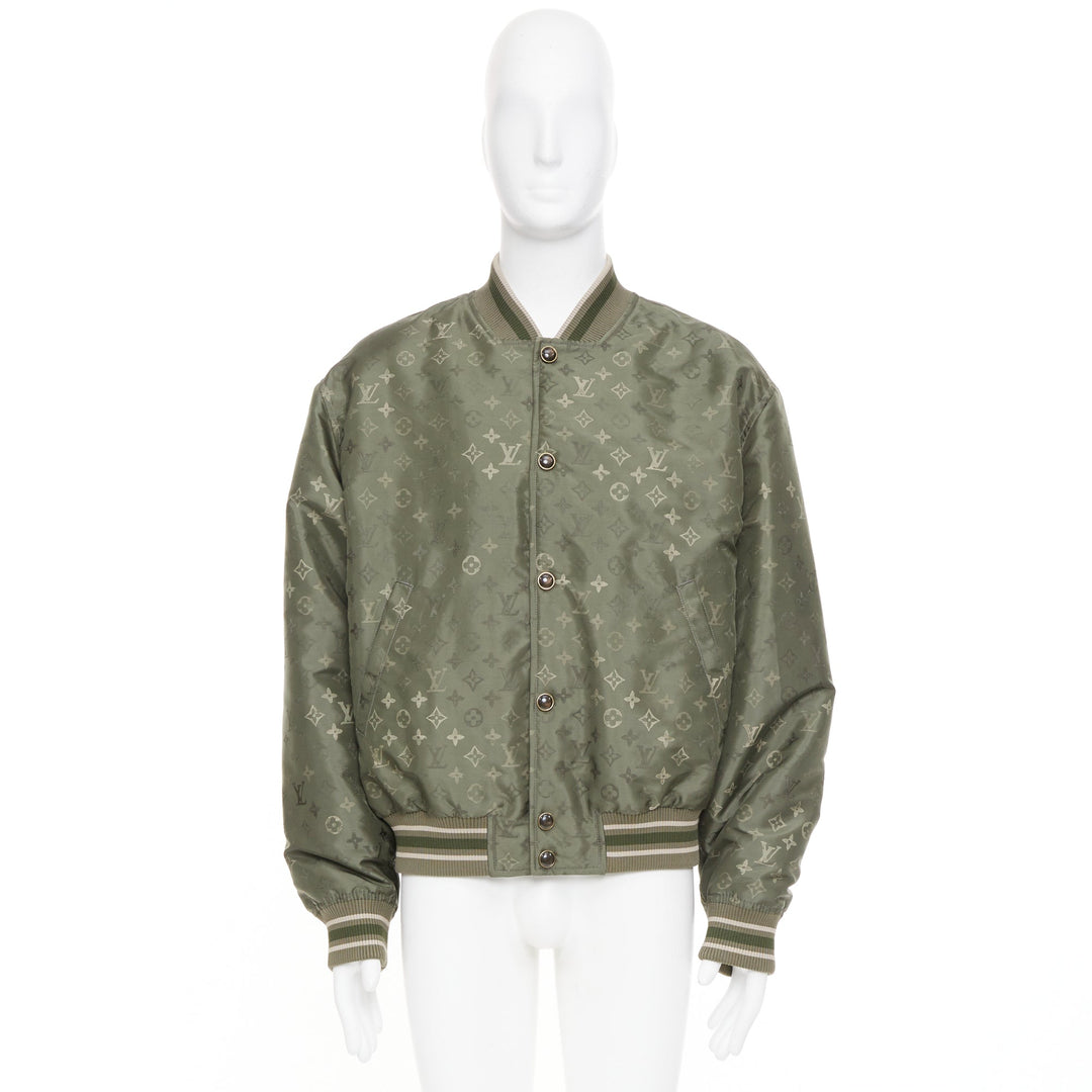 LOUIS VUITTON SS2024 Monogram Bomber technical jacquard bomber jacket FR52 XL