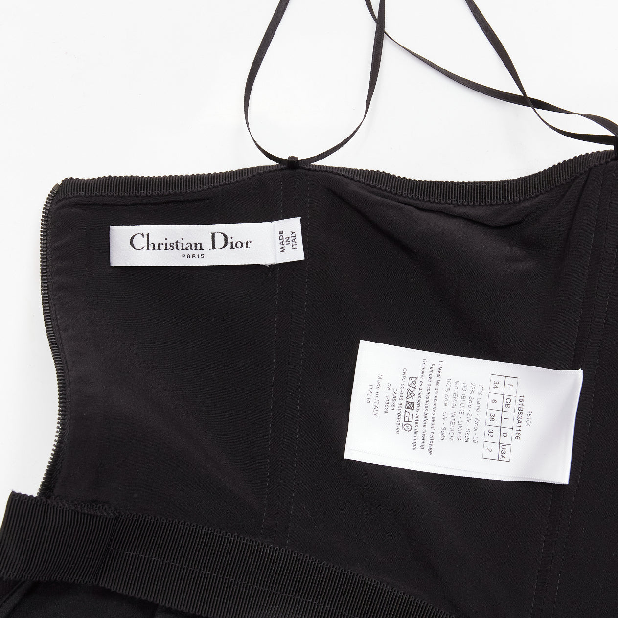 100% Authenticity Guaranteed Dior Black Wool Top on Sale. Available at  JHROP jhrop_official