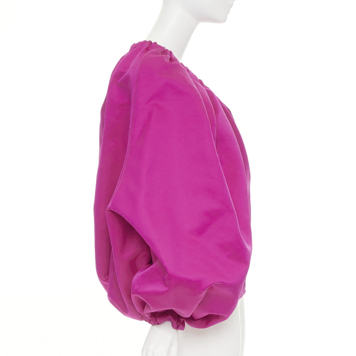 AZ FACTORY 2021 Switchwear Duchesse Balloon fuchsia pink satin jacket S