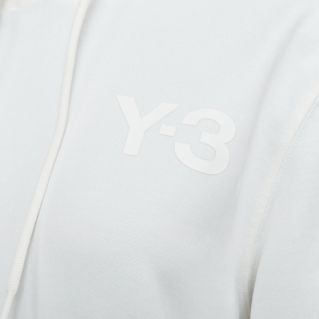 Y3 Classic Core white printed logo sleeved hoodie jogger track pants set S