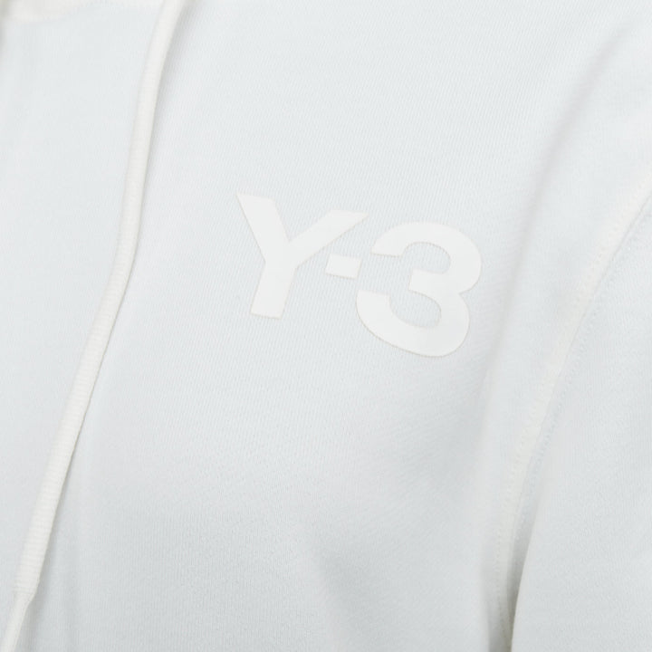 Y3 Classic Core white printed logo sleeved hoodie jogger track pants set S
