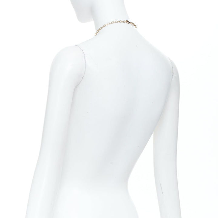 CHANEL 2008 08P Rue Cambon charm crystal rhinestone Gripoix sautoir necklace