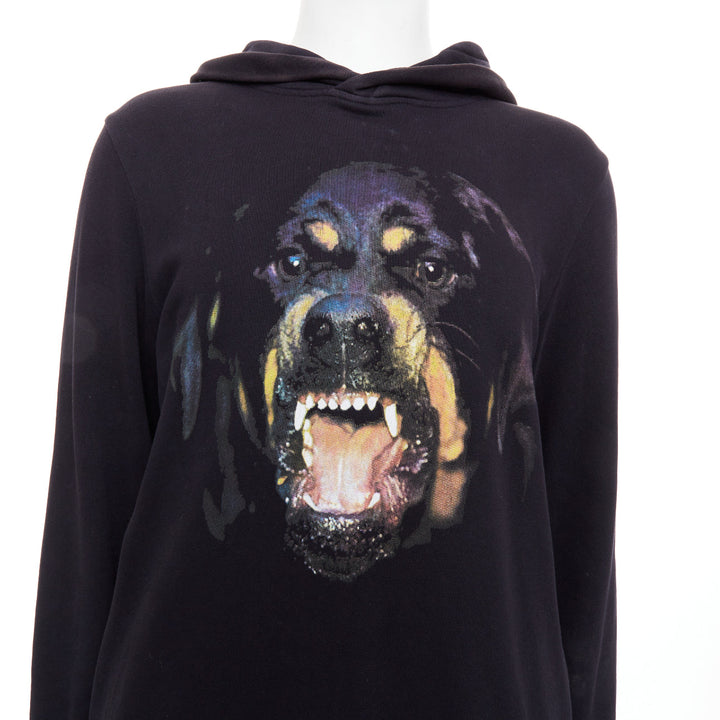 GIVENCHY Riccardo Tisci 2012 Rottweiler cotton hoodie sweatshirt XS