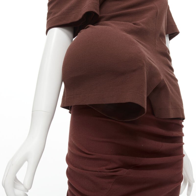 rare COMME DES GARCONS 1997 Lumps Bumps padded irregular cut top skirt set M