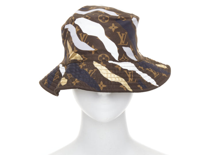 LOUIS VUITTON LEAGUE OF LEGENDS brown LV monogram bucket hat S