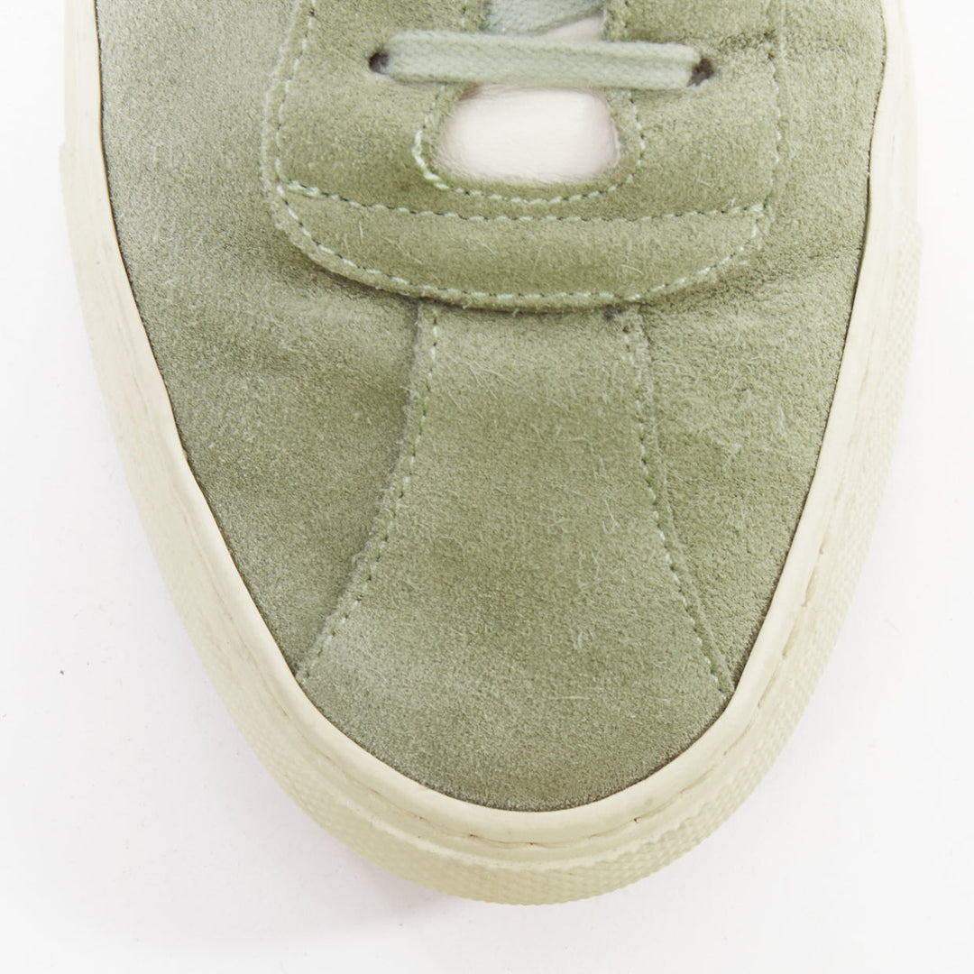 COMMON PROJECT Summer Edition 2328 dusty green suede low top sneakers EU39
