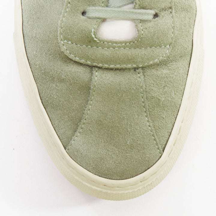 COMMON PROJECT Summer Edition 2328 dusty green suede low top sneakers EU39