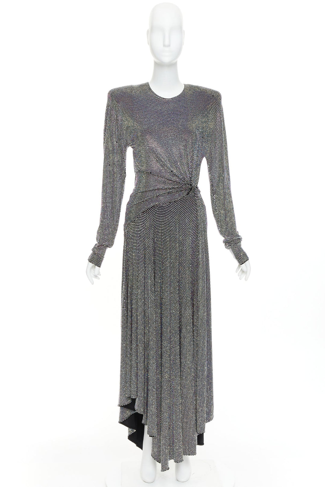 ALEXANDRE VAUTHIER COUTURE SS2021 Runway aurore boreale crystal strass dress