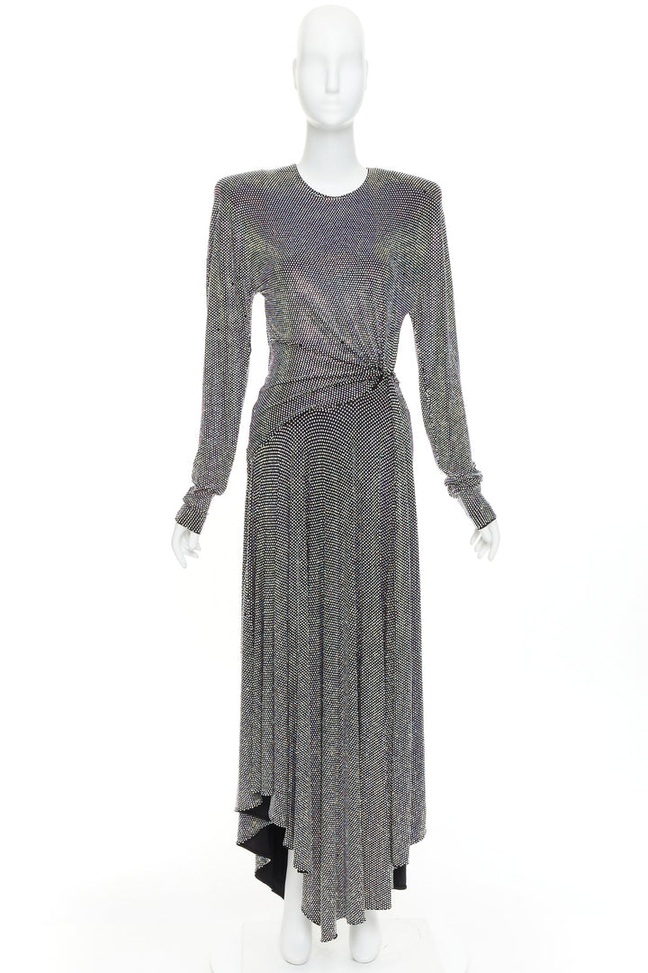 ALEXANDRE VAUTHIER COUTURE SS2021 Runway aurore boreale crystal strass dress