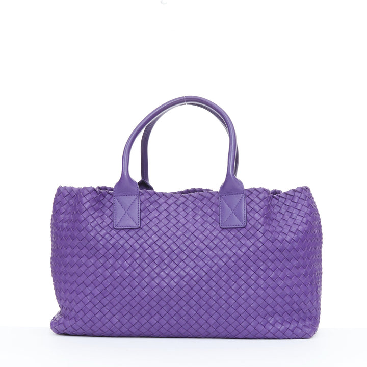 BOTTEGA VENETA 2009 Cabat Medium purple Intrecciato nappa leather tote bag
