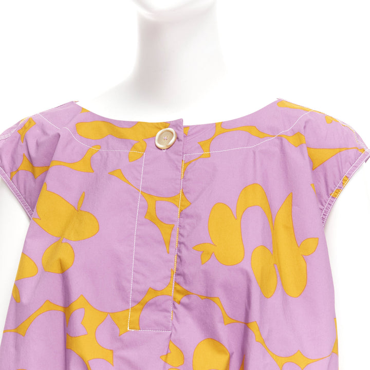 Female mannequin wearing Marni Yellow Cotton Women Top in Size IT38 | Available at JHROP