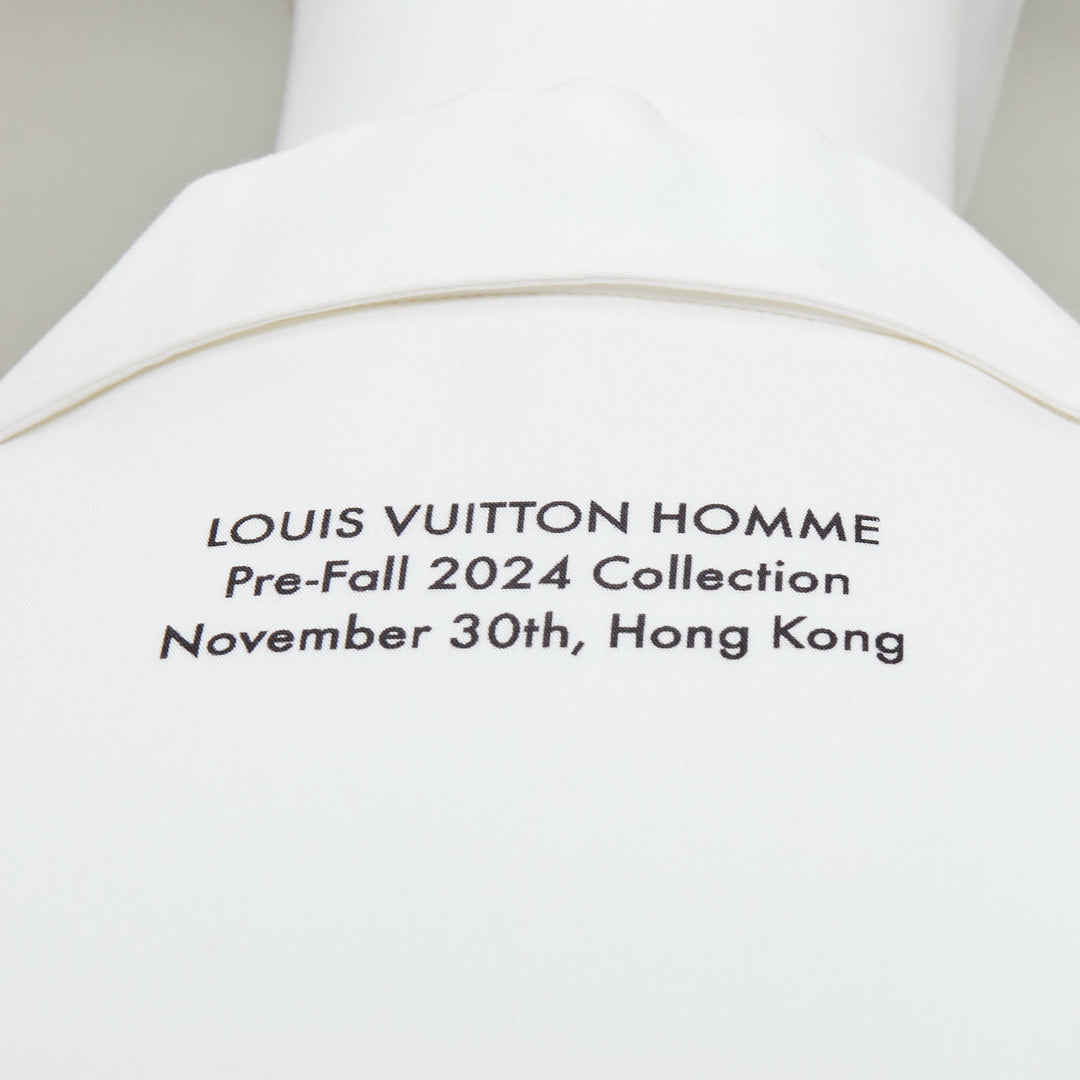 rare LOUIS VUITTON 2024 VIP LVers Limited yellow blue lyocell bowling shirt L