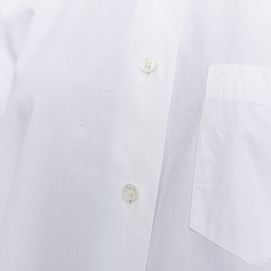 ACNE STUDIOS 2017 Bai Soft Pop white cotton 3D exaggerated sleeves shirt FR34 XS