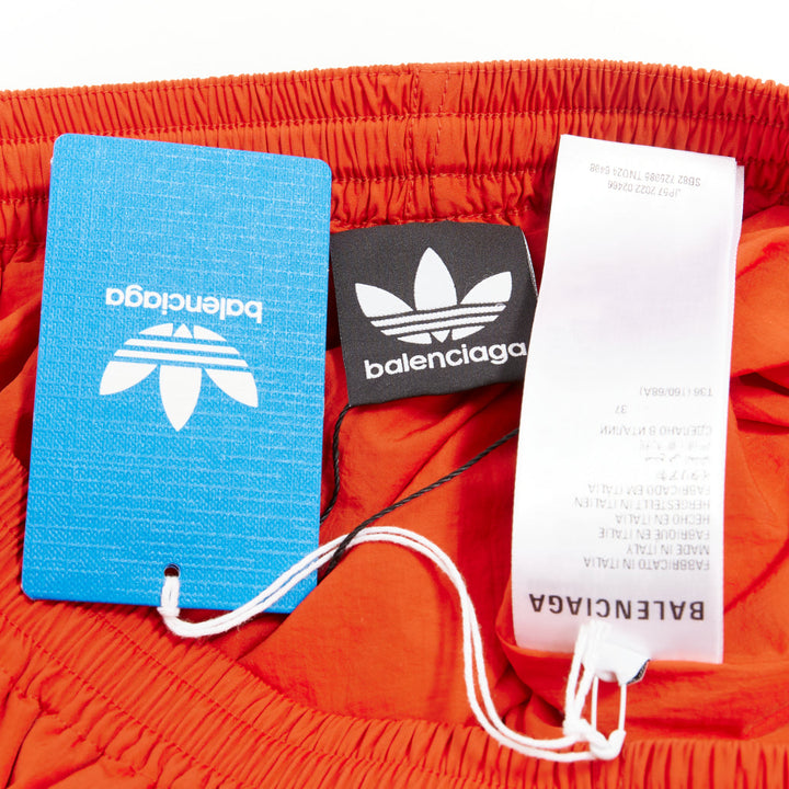 rare BALENCIAGA ADIDAS Demna 2022 Runway Pantashoe Jogginghose red heels EU38