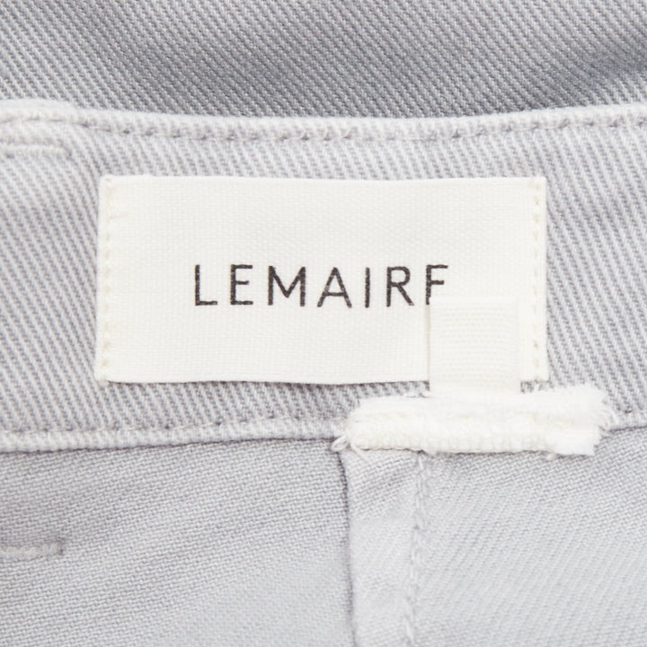 LEMAIRE 2025 light blue washed cotton utility high waist belt balloon pants XS