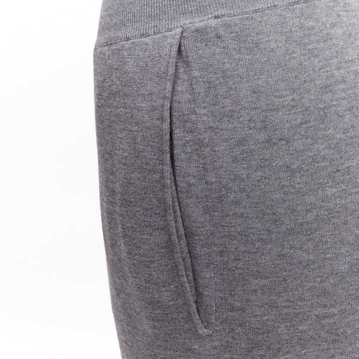 STELLA MCCARTNEY 2016 grey wool blend mid waist casual knitted pants IT36 XXS