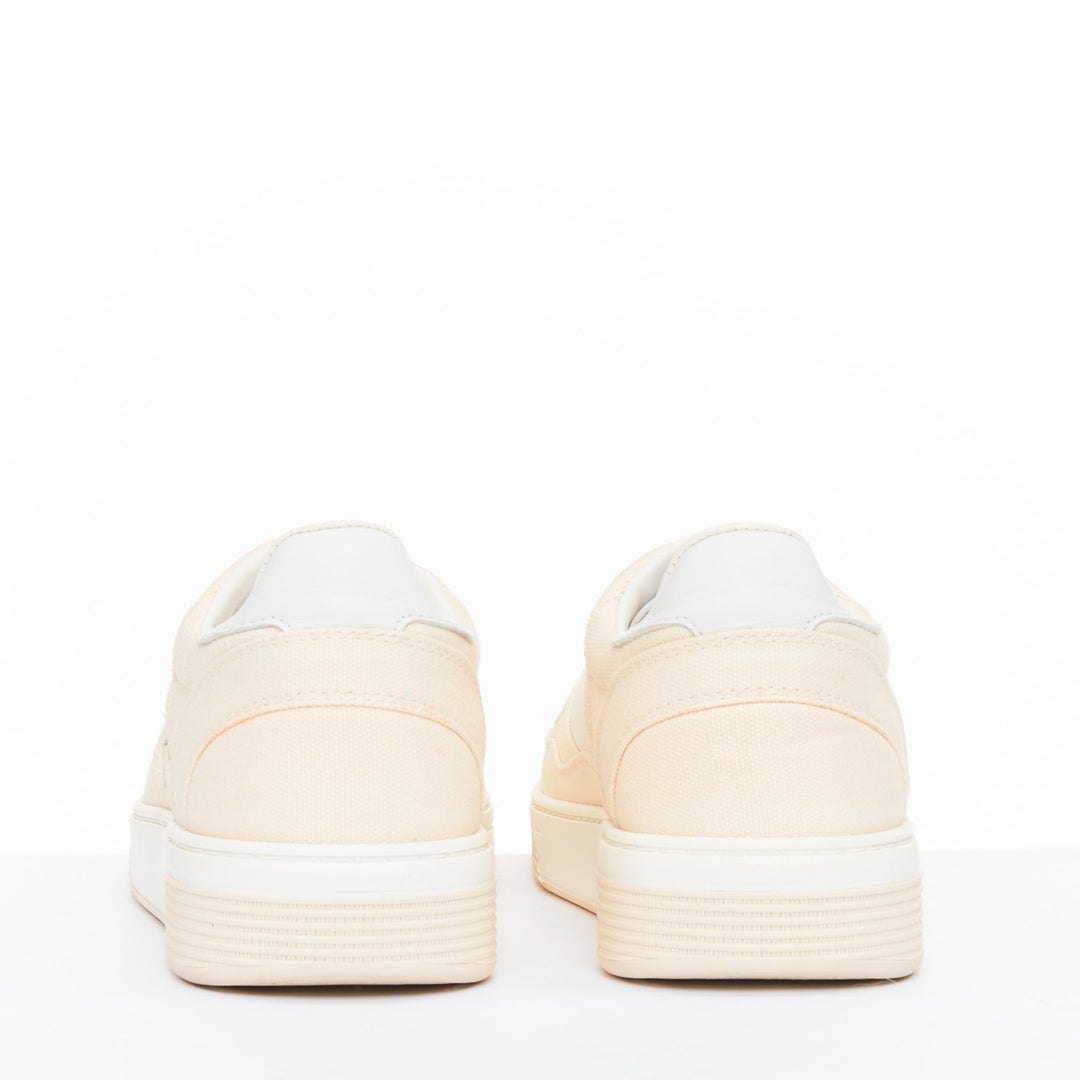 CHANEL 24C CC Canvas Sport Trainer white beige CC quilted sneakers EU38