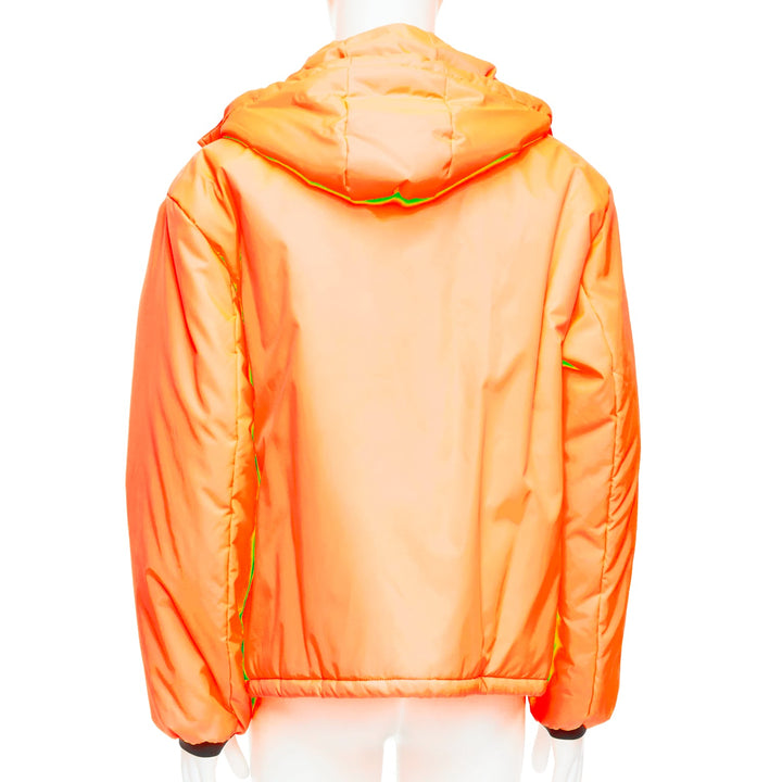 PRADA 2018 Linea Rossa Primaloft neon orange puffer M Kanye West