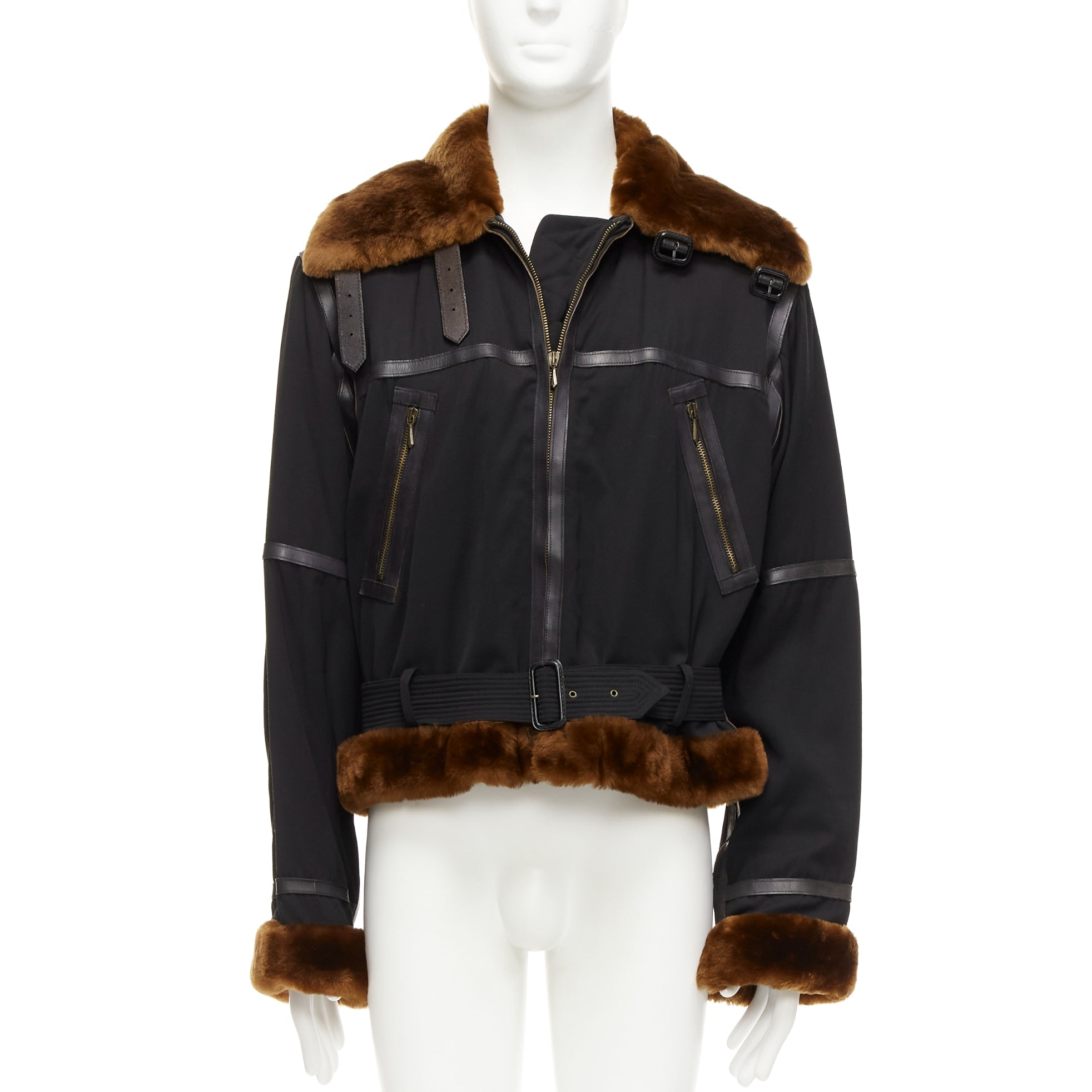 JEAN PAUL GAULTIER sheep leather jacket