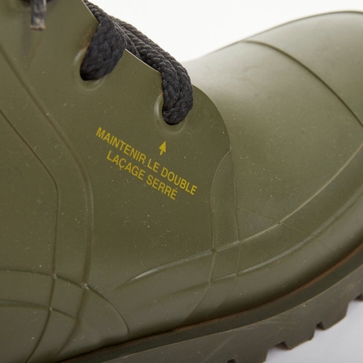 CHRISTIAN DIOR 2019 Runway Diorcamp matte khaki green rubber combat boots EU39