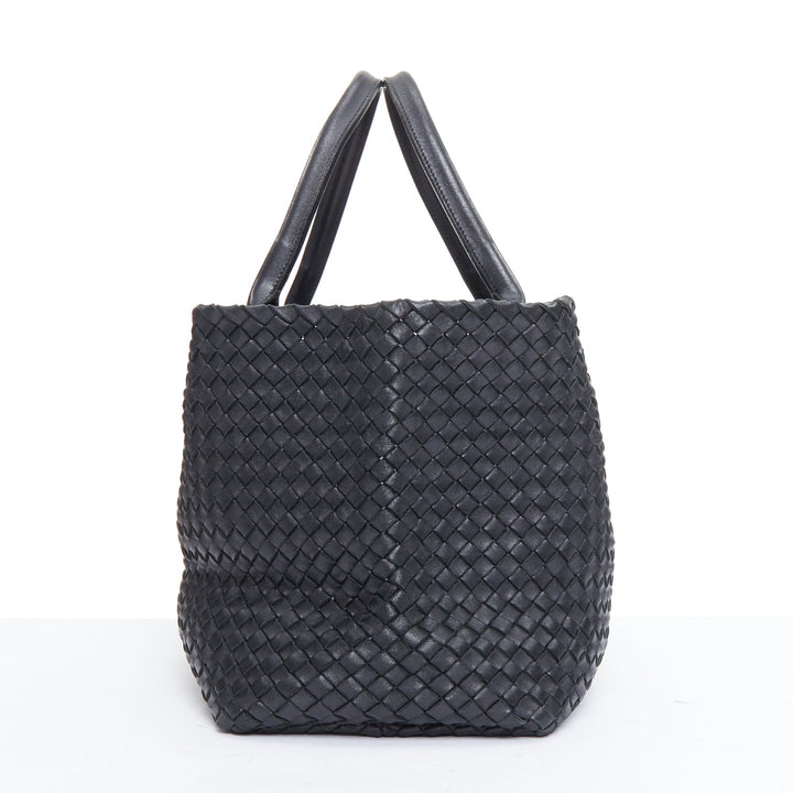 BOTTEGA VENETA 2012 Limited Edition Cabat black intrecciato tote bag