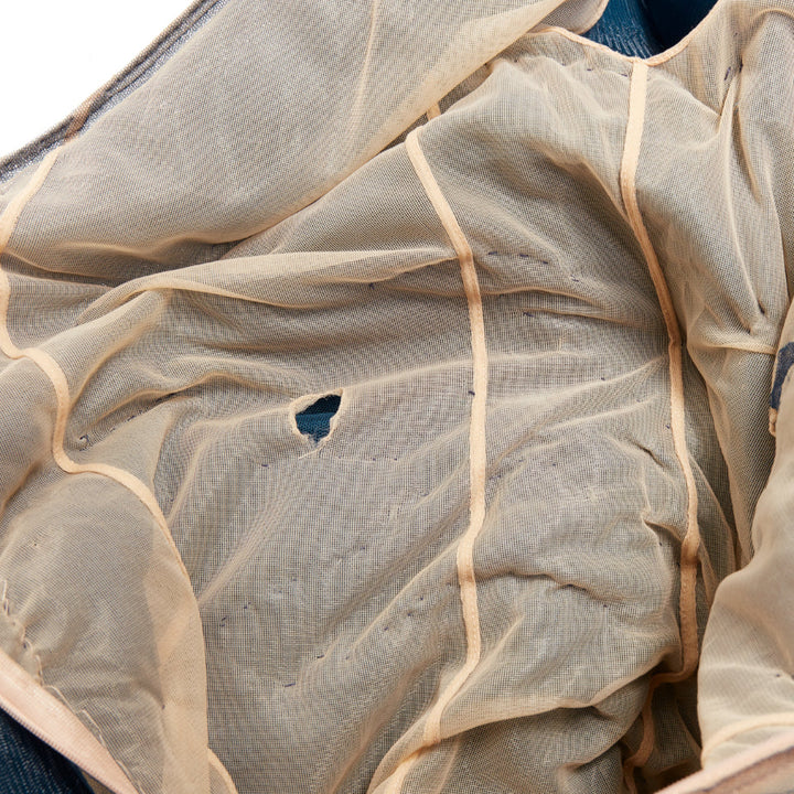 rare ALEXANDRE VAUTHIER COUTURE SS2014 Runway teal blue tulle ruffle mini