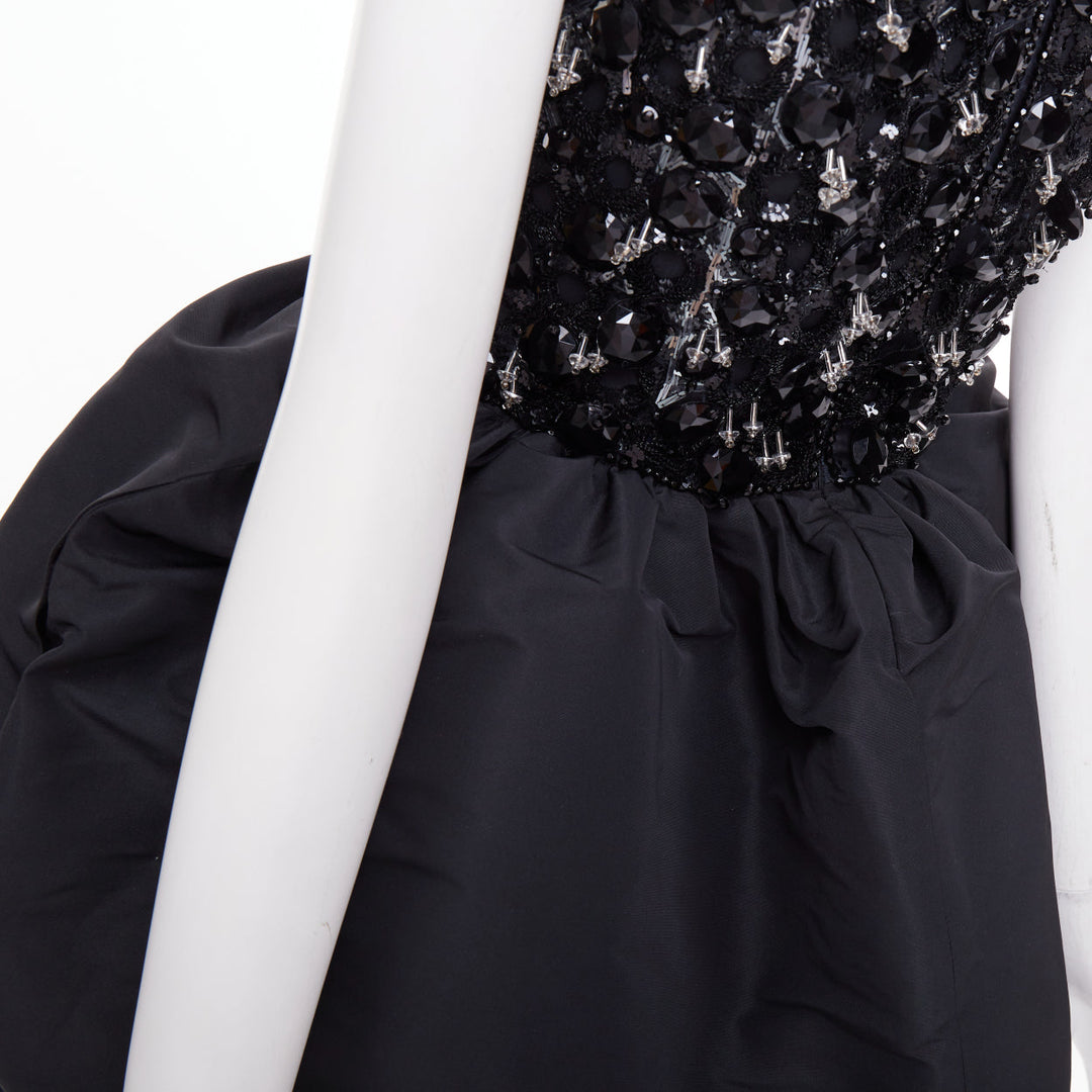ALEXANDRE VAUTHIER COUTURE SS2025 Runway embellished bateau bubble dress FR36 S