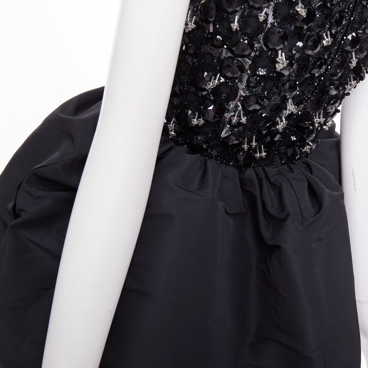 ALEXANDRE VAUTHIER COUTURE SS2025 Runway embellished bateau bubble dress FR36 S