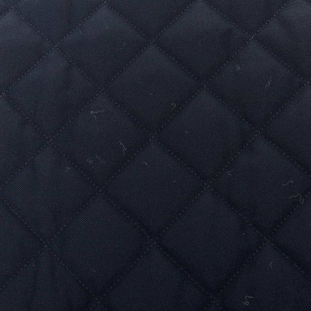 HERMES Reversible Quilted Dog Mat feu navy waterproof travel pet canvas blanket
