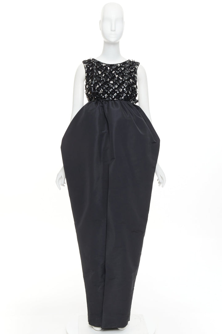 rare ALEXANDRE VAUTHIER COUTURE SS2025 Runway Lesage jewel embellished pouf gown