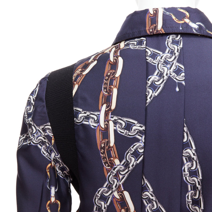 LOUIS VUITTON 2021 Reversible LV monogram cropped bomber jacket FR36 S