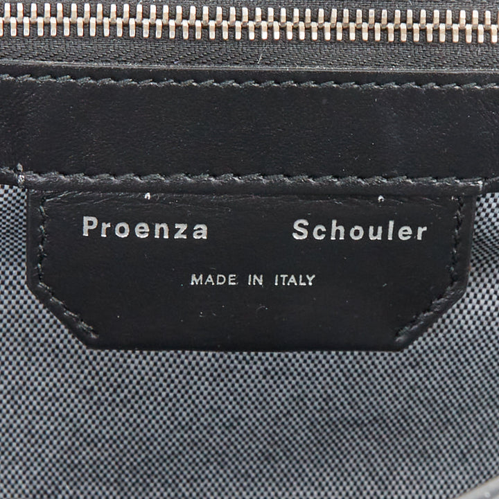 PROENZA SCHOULER Runway PS1 Tiny blue leather patchwork multi charm bag