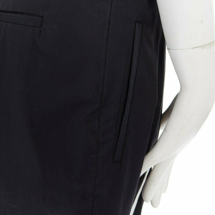 DRIES VAN NOTEN 2015 crossover piping drop crotched trousers FR42 36"