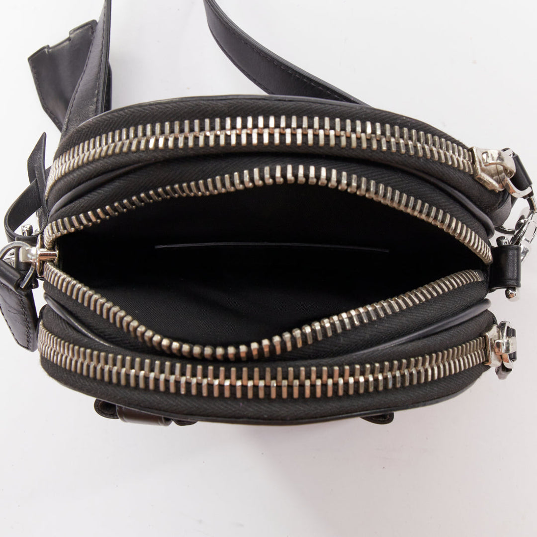 ALEXANDER WANG Runway Canteen black circle multi pocket crossbody bag