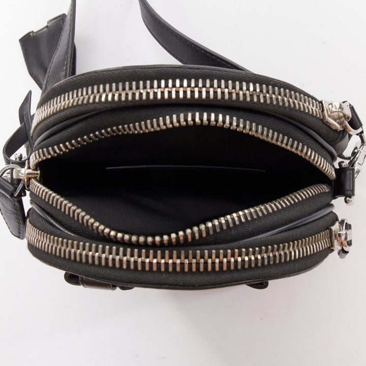 ALEXANDER WANG Runway Canteen black circle multi pocket crossbody bag