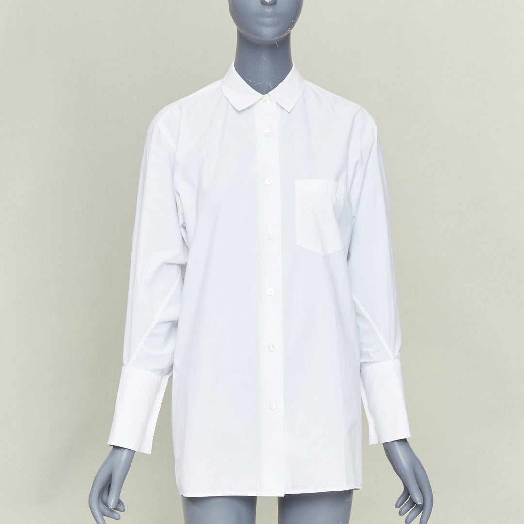 ACNE STUDIOS 2017 Bai Soft Pop white cotton 3D exaggerated sleeves shirt FR34 XS