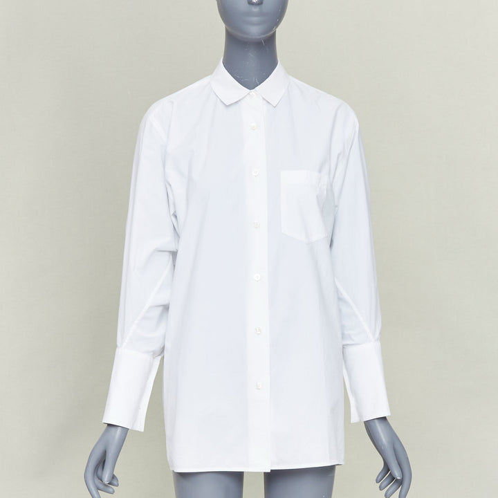 ACNE STUDIOS 2017 Bai Soft Pop white cotton 3D exaggerated sleeves shirt FR34 XS