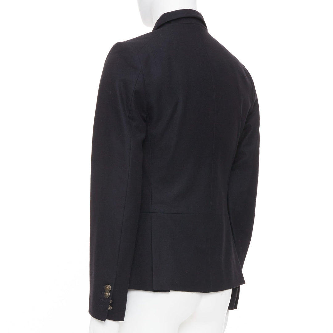 NEIL BARRETT high break notch lapel five button slim wool blazer jacket EU46