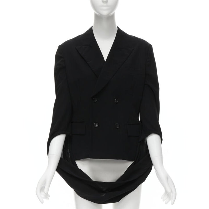 COMME DES GARCONS 1990 infinity loop sleeve double breasted blazer jacket S